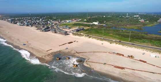 Buxton beach nourishment project nearing completion