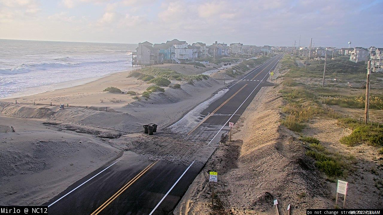 Minor overwash reported in Rodanthe; rough surf, deadly rip currents along Outer Banks through weekend
