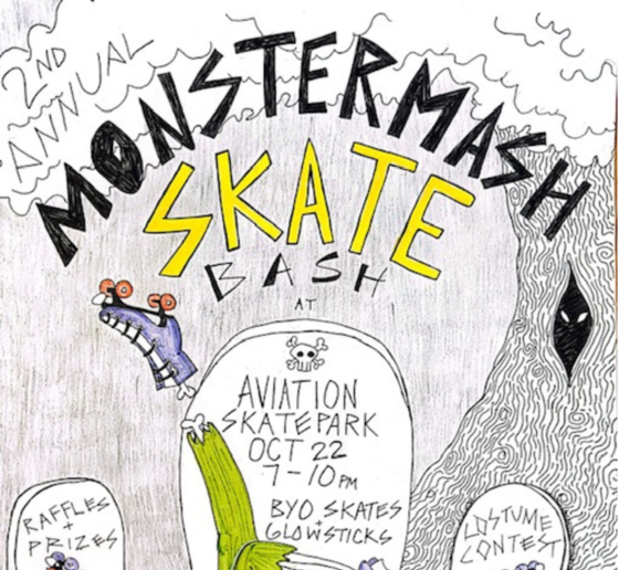 Monster Mash Skate Bash family roller skate night on Oct. 22