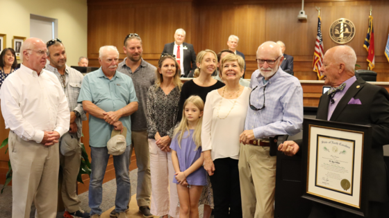 Ray White receives prestigious Order of the Long Leaf Pine Award