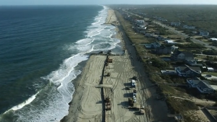 Survey will determine if Southern Shores beach nourishment completed before Weeks Marine dredges left