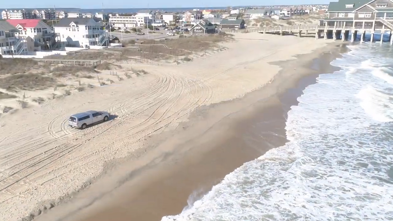 VIDEO: Beach driving along the Town of Nags Head