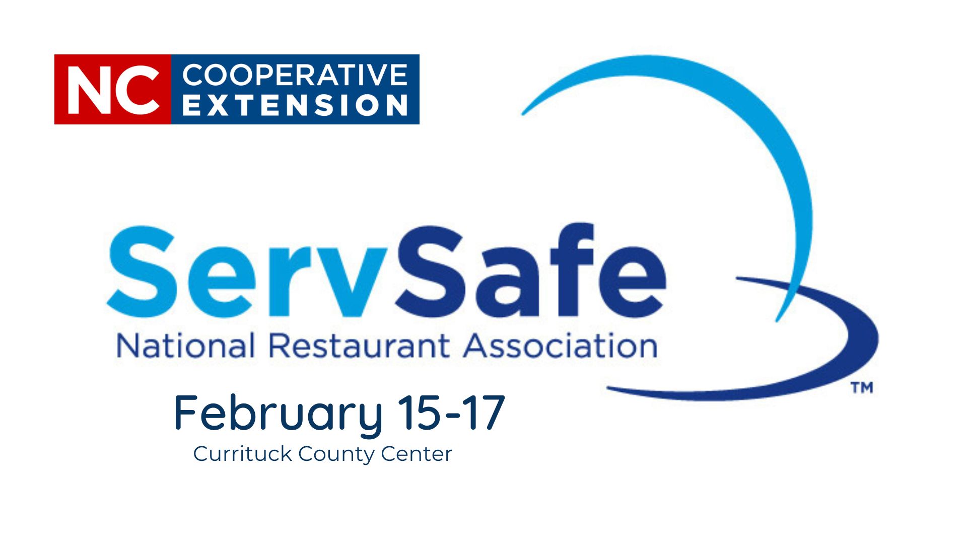 Currituck Extension Office to host ServSafe classes in February