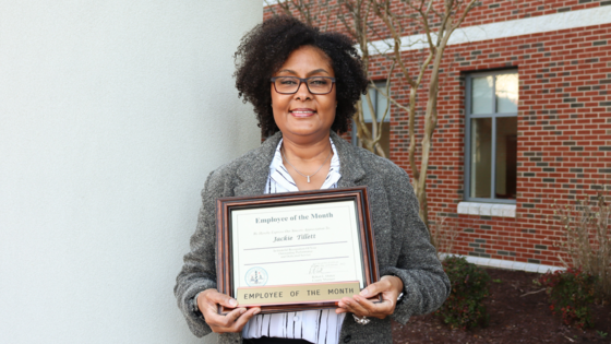 Elections Director Jackie Tillett named Feburary 2023 Dare County Employee of the Month