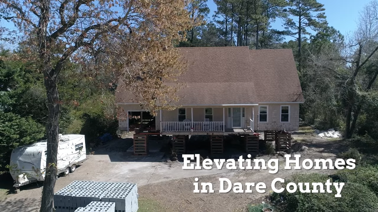 VIDEO: Home elevation projects in Dare County funded by FEMA grant program