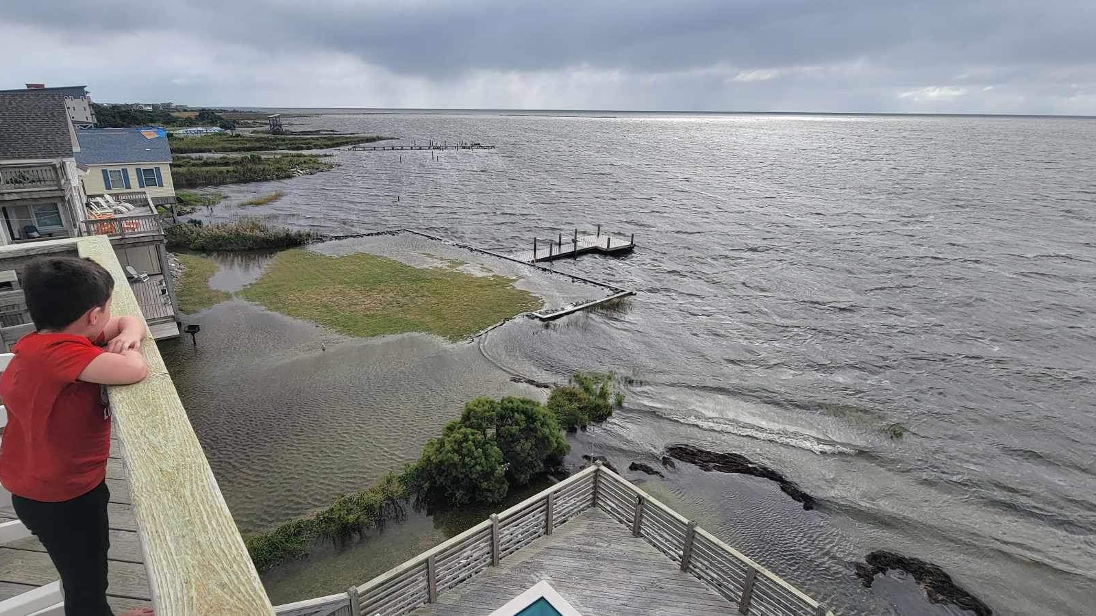 Soundside flooding has receded along parts of Outer Banks as Ophelia moves away